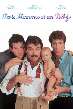 Jaquette : Trois Hommes et un bébé