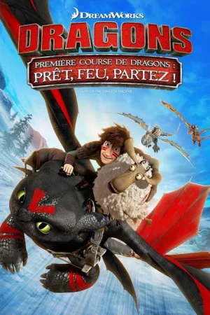 Jaquette : Dragons : Première course de dragons - Prêt, feu, partez !
